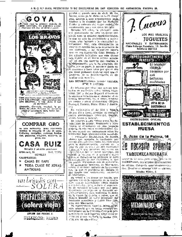 ABC SEVILLA 20-12-1967 página 32