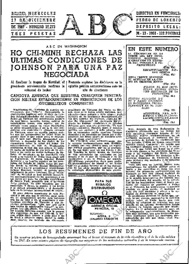 ABC MADRID 27-12-1967 página 39