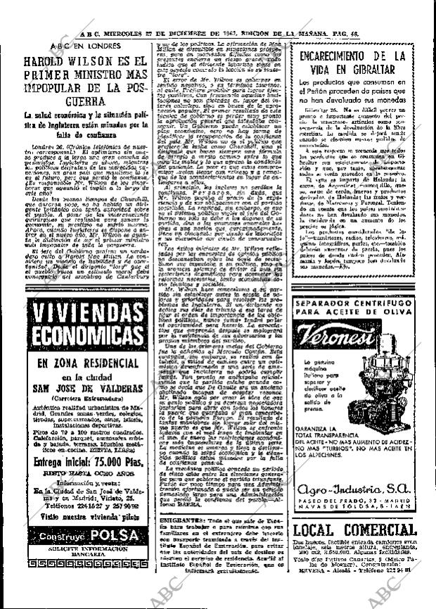 ABC MADRID 27-12-1967 página 46