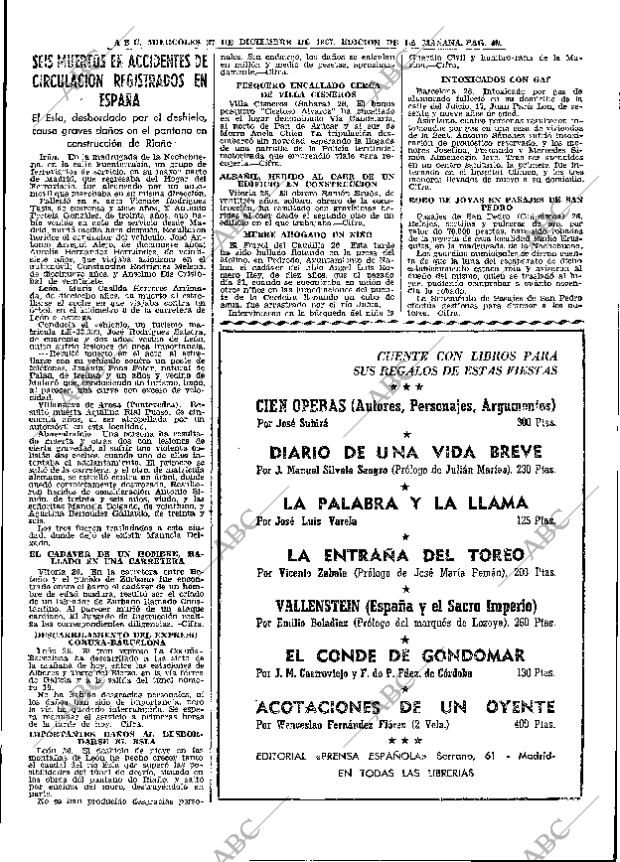 ABC MADRID 27-12-1967 página 49