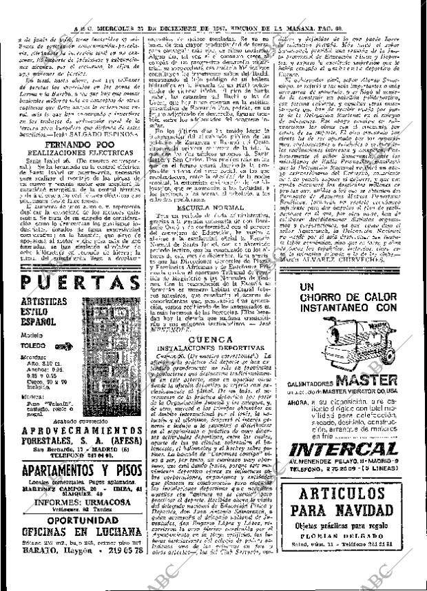 ABC MADRID 27-12-1967 página 60