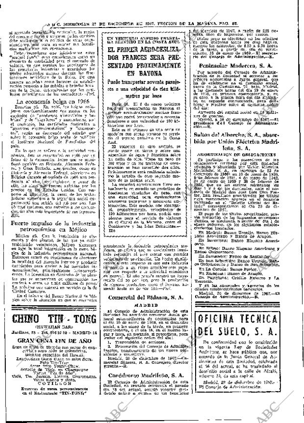 ABC MADRID 27-12-1967 página 82