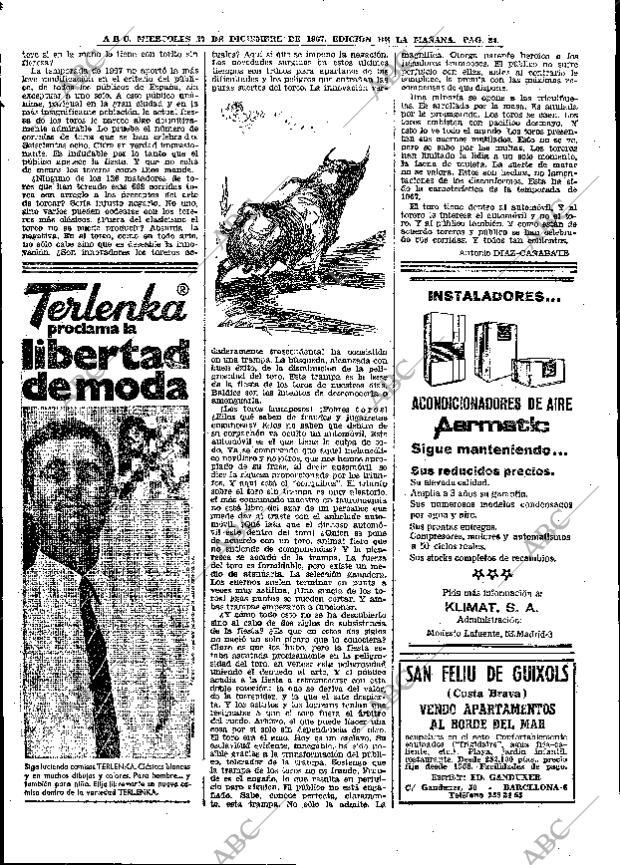 ABC MADRID 27-12-1967 página 84