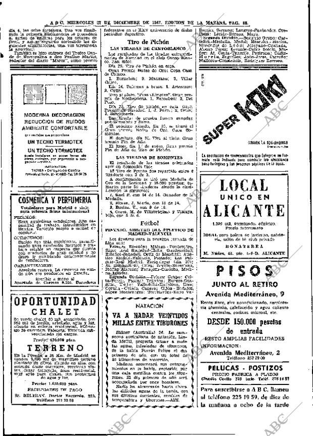 ABC MADRID 27-12-1967 página 88