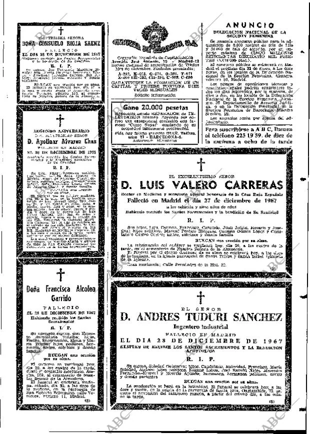 ABC MADRID 29-12-1967 página 93