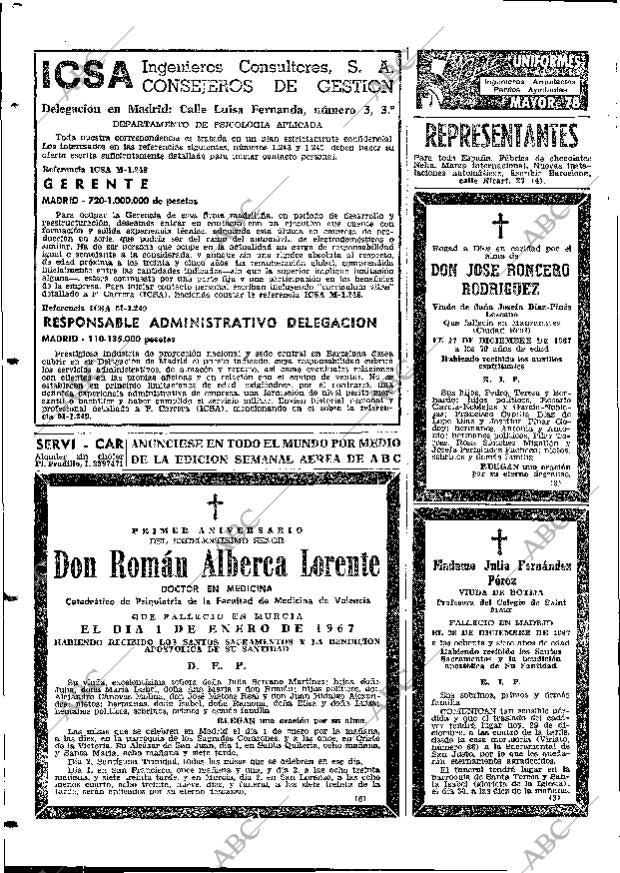 ABC MADRID 29-12-1967 página 94