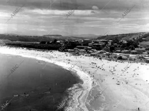 Vista de una de las Playas del pueblo Saunces (Cantabria)