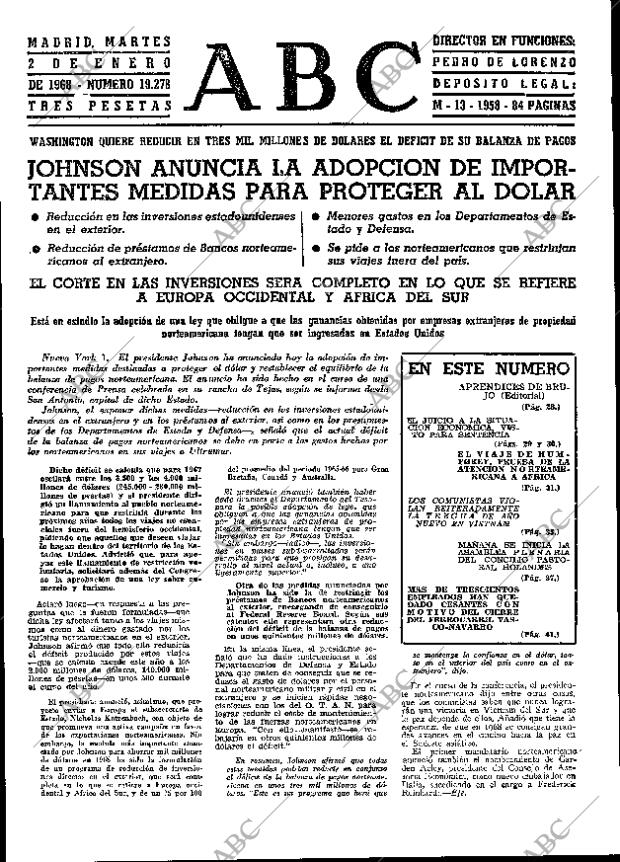 ABC MADRID 02-01-1968 página 27