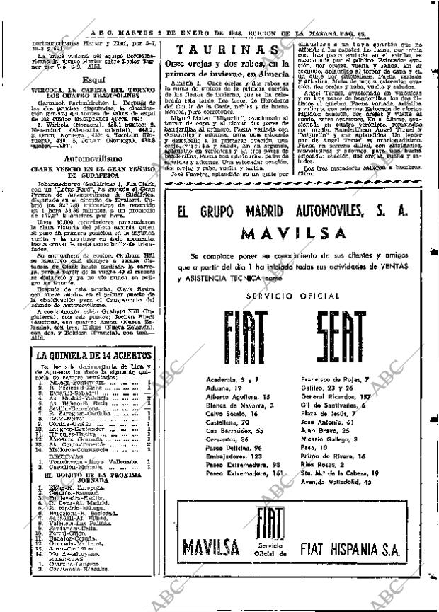 ABC MADRID 02-01-1968 página 65