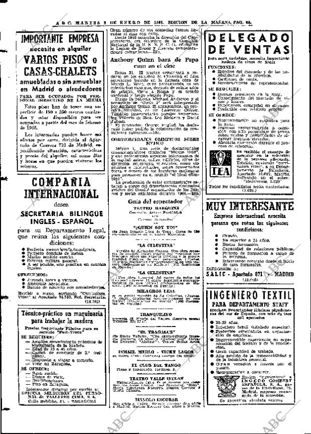 ABC MADRID 02-01-1968 página 68