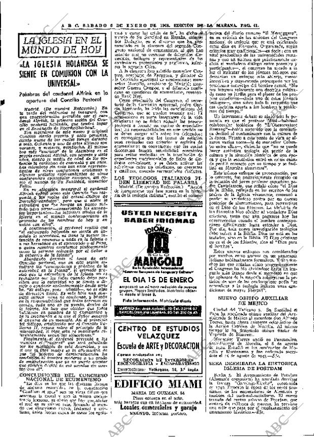 ABC MADRID 06-01-1968 página 41