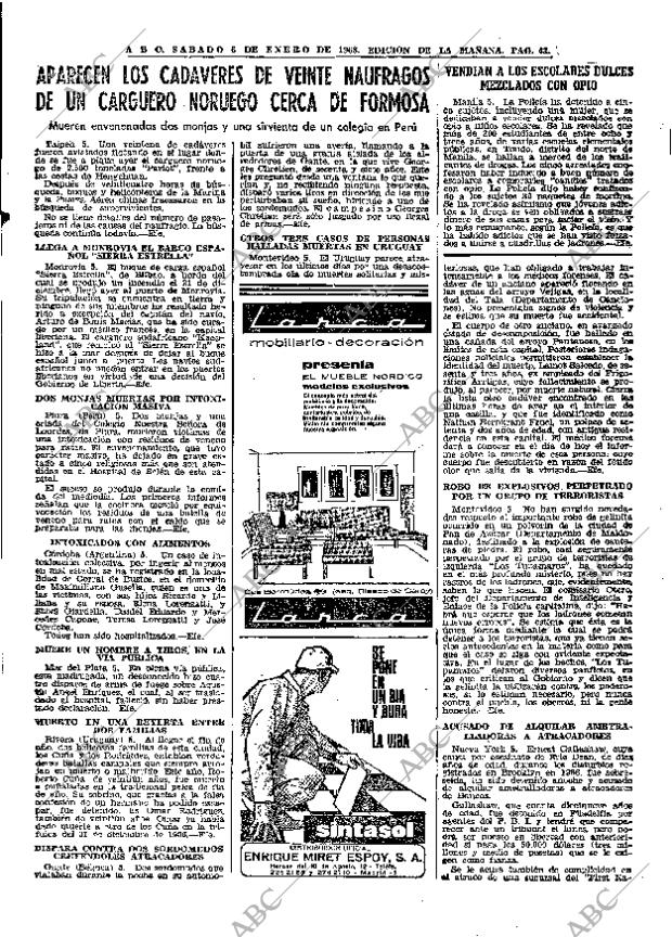 ABC MADRID 06-01-1968 página 43