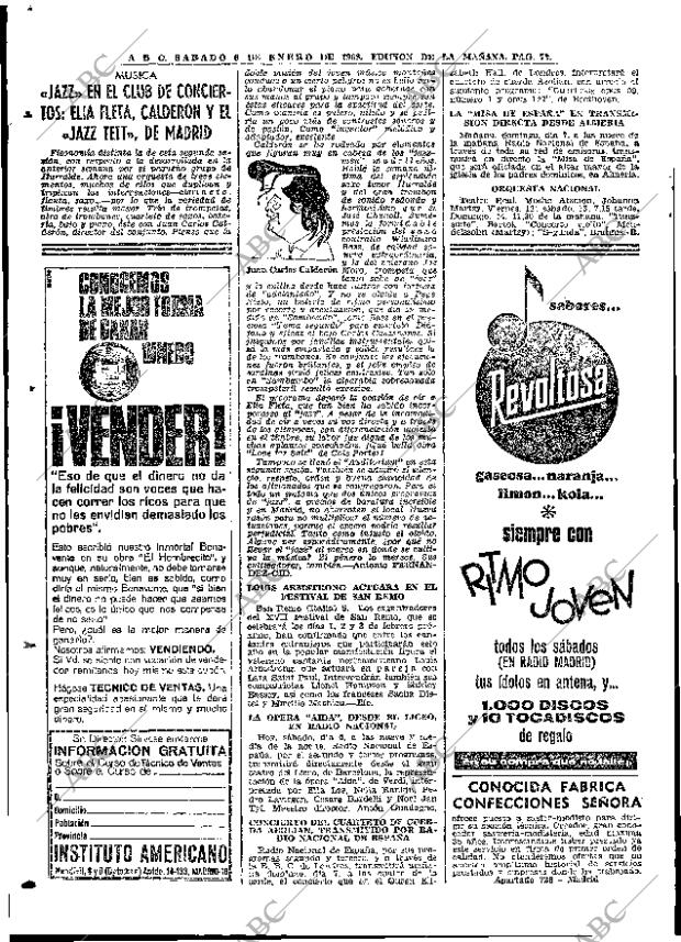 ABC MADRID 06-01-1968 página 72