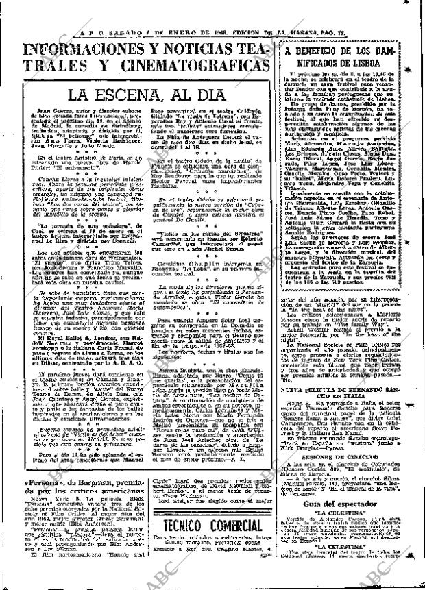 ABC MADRID 06-01-1968 página 73