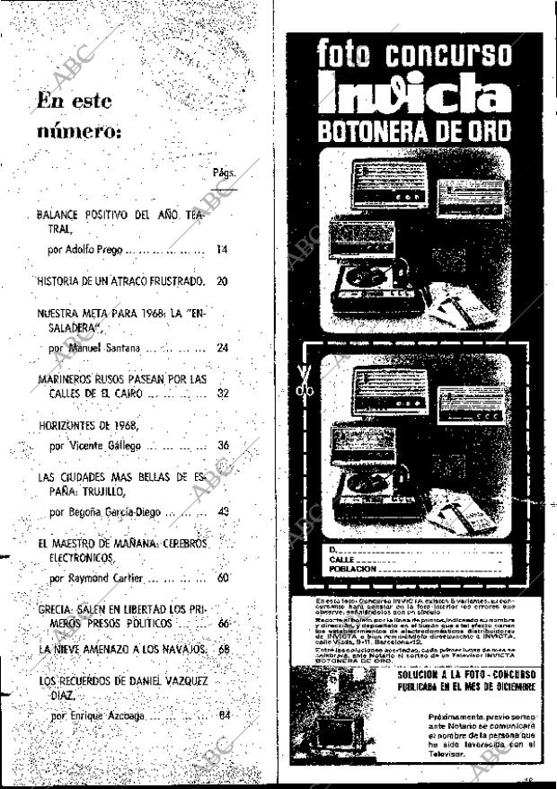 BLANCO Y NEGRO MADRID 06-01-1968 página 19