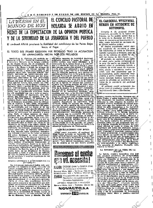 ABC MADRID 07-01-1968 página 47