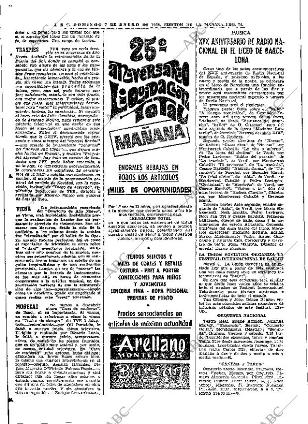 ABC MADRID 07-01-1968 página 74