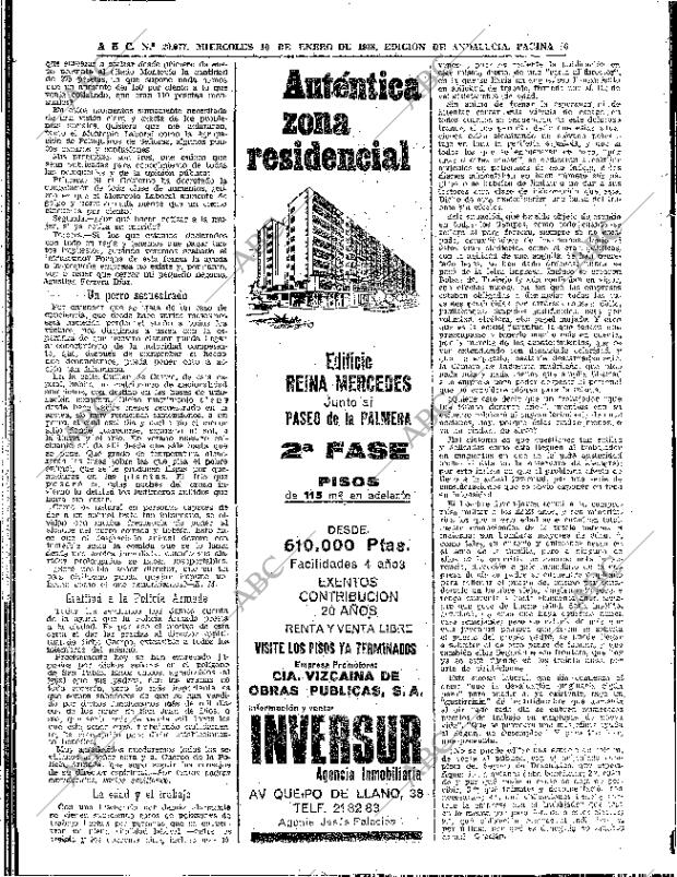 ABC SEVILLA 10-01-1968 página 36