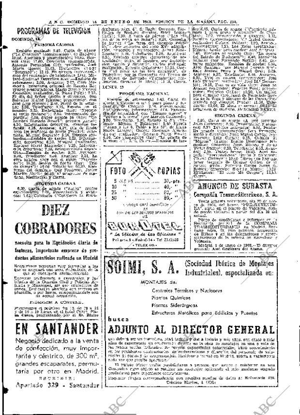 ABC MADRID 14-01-1968 página 100