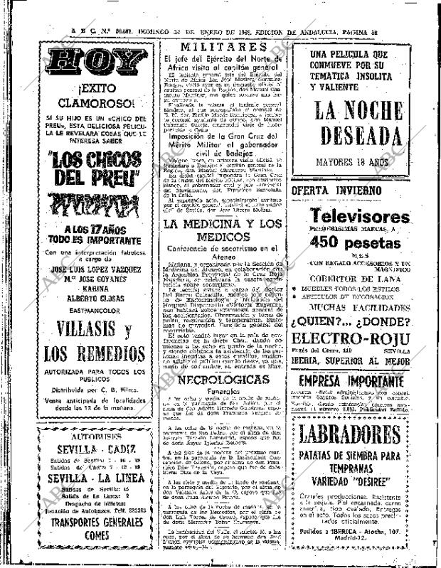 ABC SEVILLA 14-01-1968 página 58