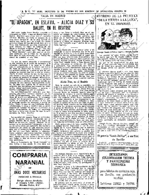 ABC SEVILLA 14-01-1968 página 59