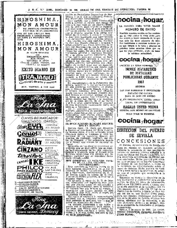 ABC SEVILLA 14-01-1968 página 66