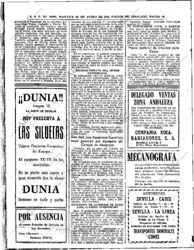 ABC SEVILLA 16-01-1968 página 28