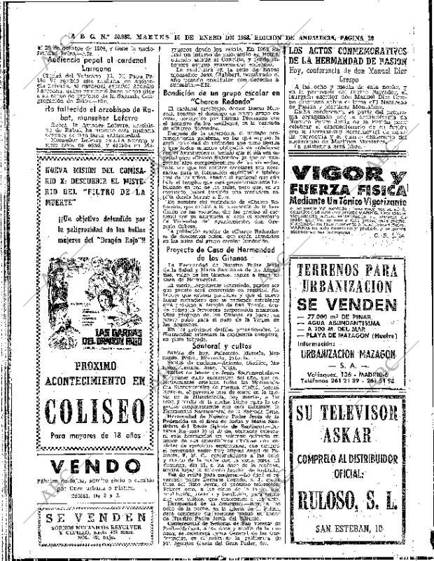 ABC SEVILLA 16-01-1968 página 30