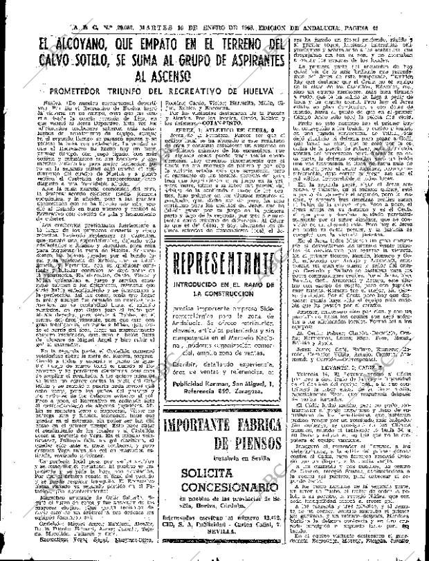 ABC SEVILLA 16-01-1968 página 45