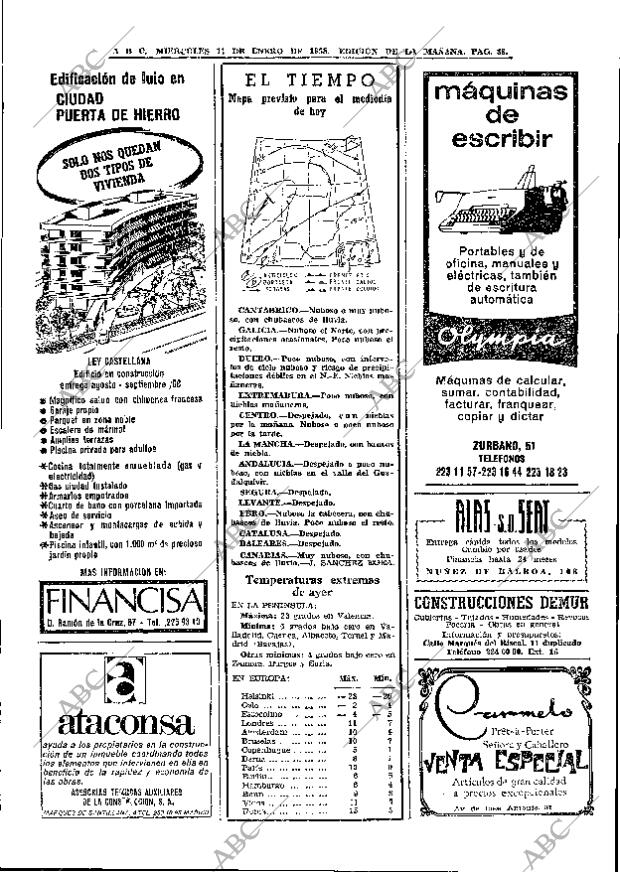 ABC MADRID 17-01-1968 página 38