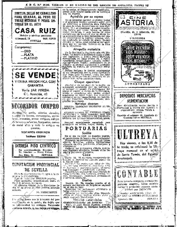 ABC SEVILLA 19-01-1968 página 92