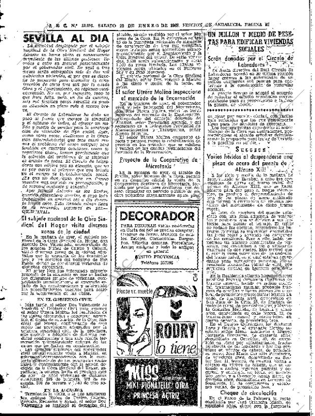 ABC SEVILLA 20-01-1968 página 61
