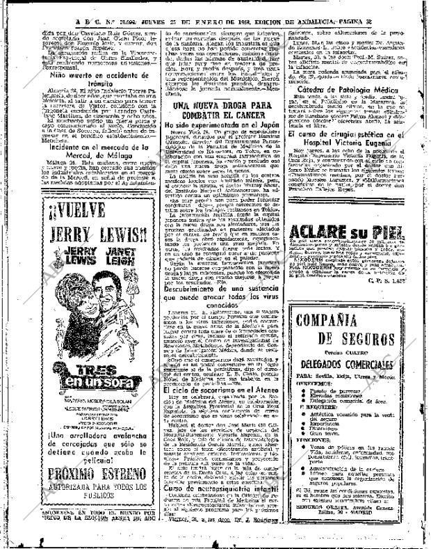 ABC SEVILLA 25-01-1968 página 38