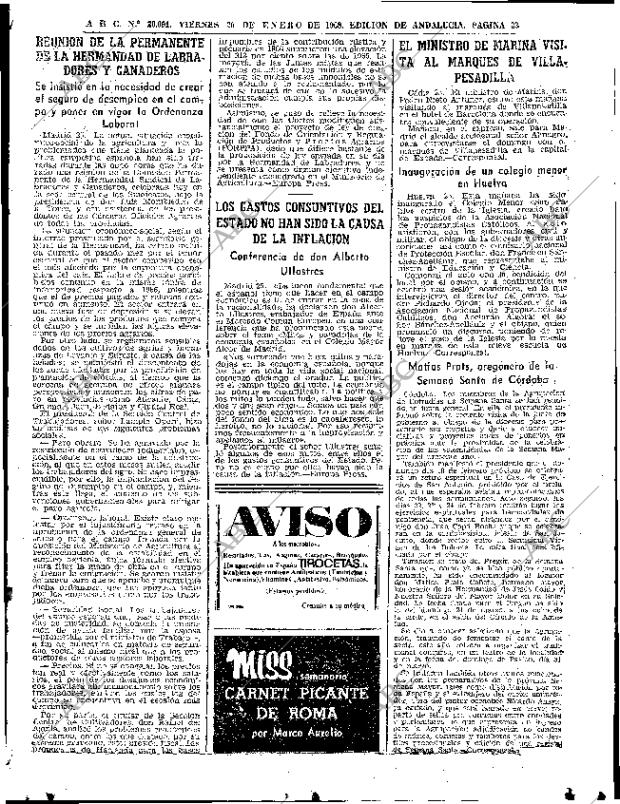 ABC SEVILLA 26-01-1968 página 33
