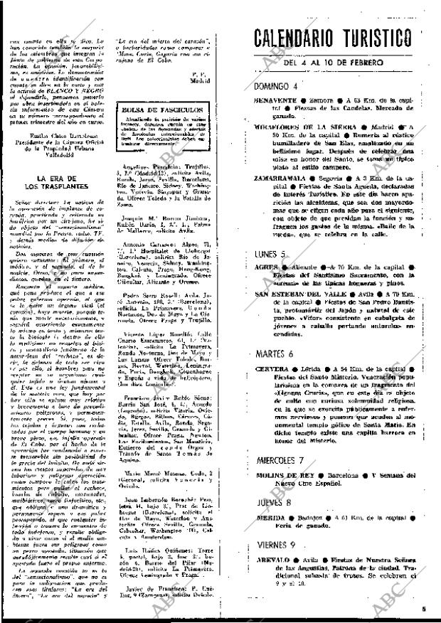 BLANCO Y NEGRO MADRID 27-01-1968 página 5