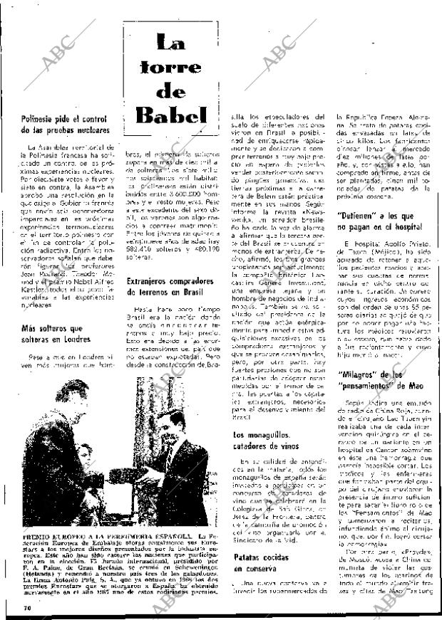 BLANCO Y NEGRO MADRID 27-01-1968 página 70