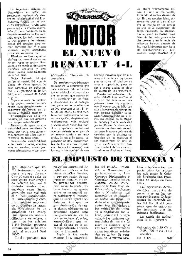 BLANCO Y NEGRO MADRID 27-01-1968 página 74