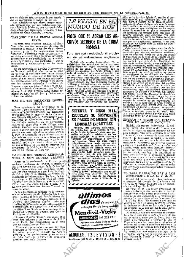 ABC MADRID 28-01-1968 página 58