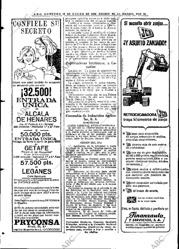 ABC MADRID 28-01-1968 página 90