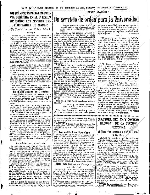 ABC SEVILLA 30-01-1968 página 23