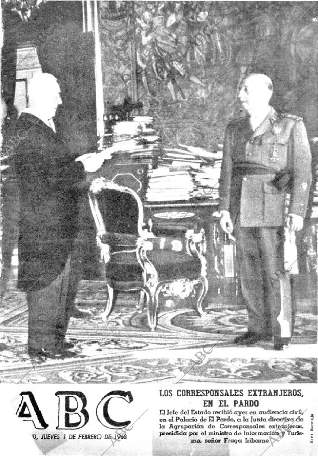 ABC MADRID 01-02-1968 página 1