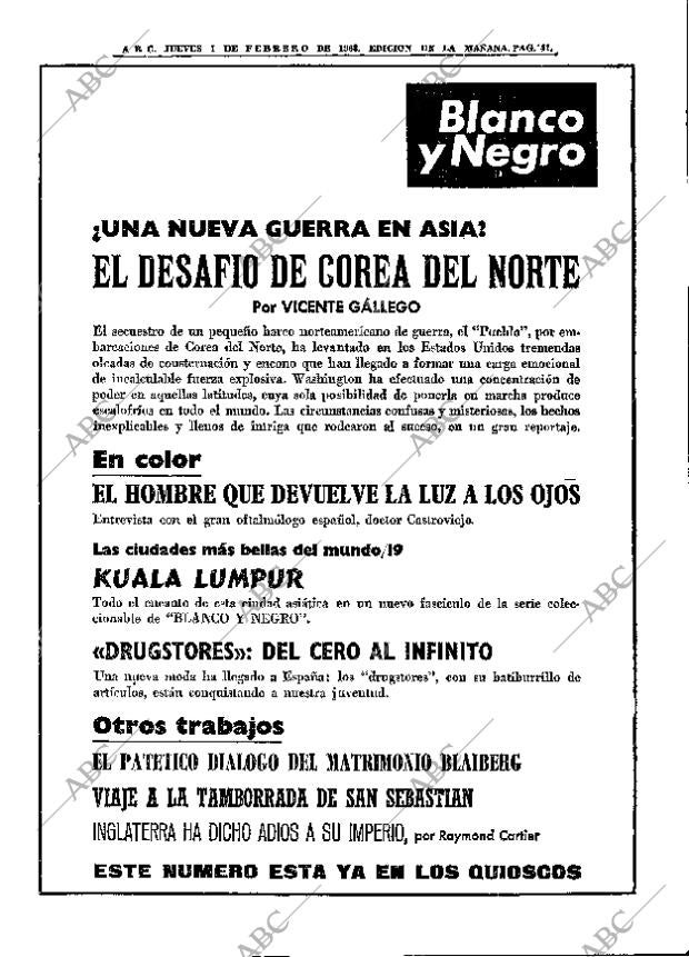 ABC MADRID 01-02-1968 página 41