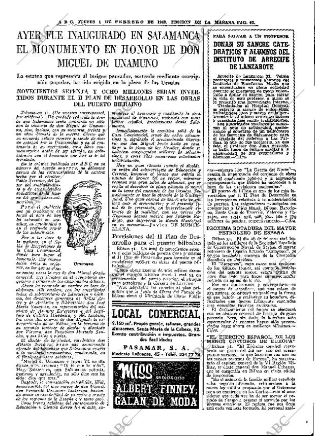 ABC MADRID 01-02-1968 página 43