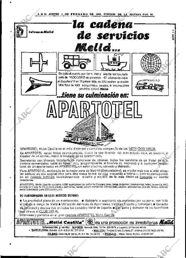 ABC MADRID 01-02-1968 página 60