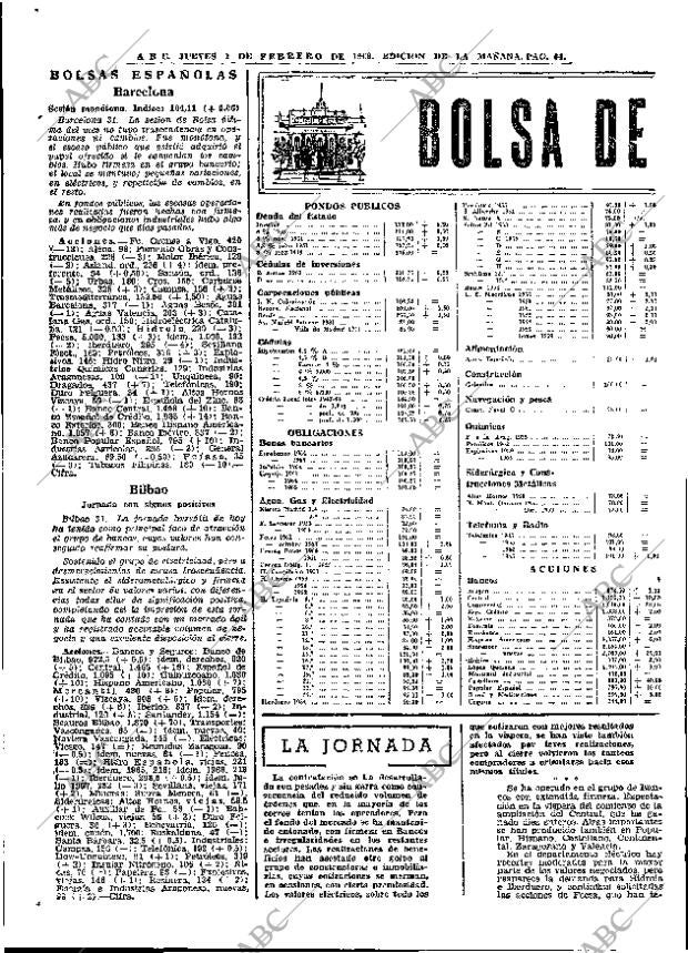 ABC MADRID 01-02-1968 página 64