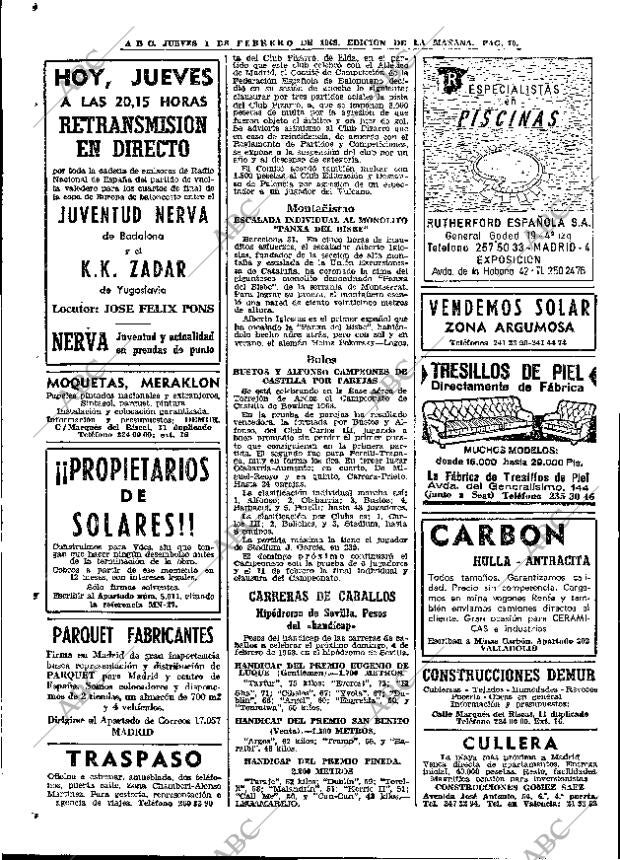 ABC MADRID 01-02-1968 página 70