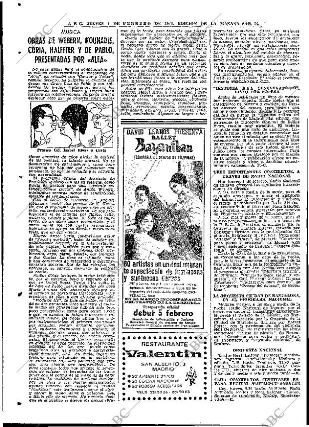 ABC MADRID 01-02-1968 página 74