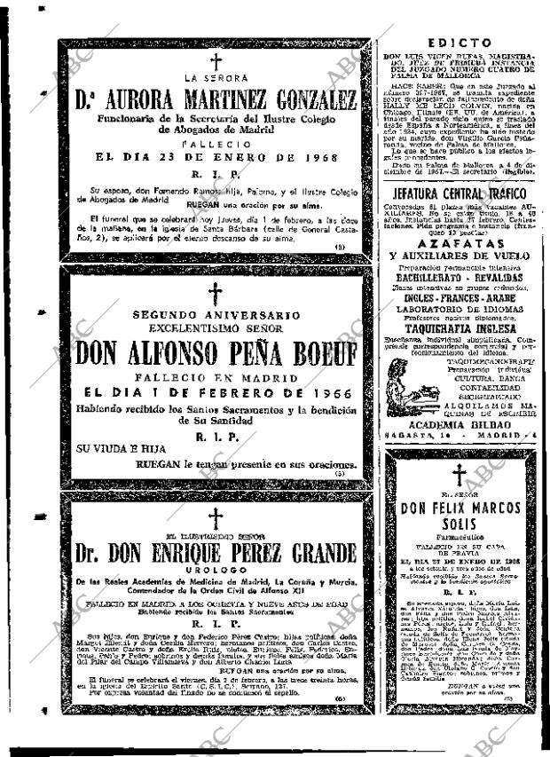 ABC MADRID 01-02-1968 página 92