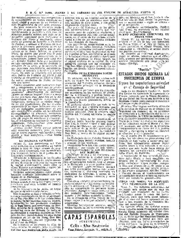 ABC SEVILLA 01-02-1968 página 16