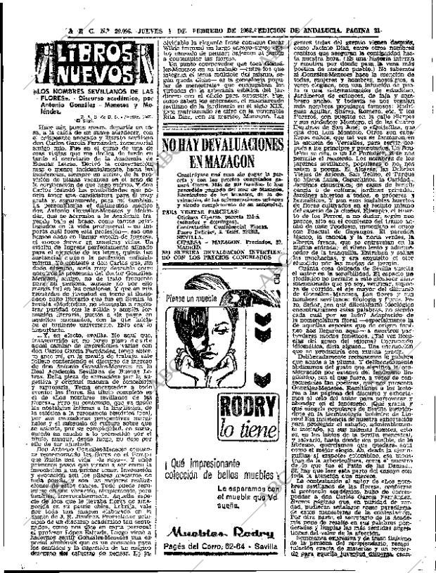 ABC SEVILLA 01-02-1968 página 31
